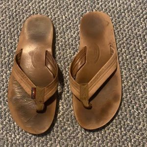 Men’s rainbow flip flops